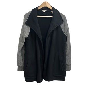 James Perse Cotton Two Tone Long Cardigan Jacket